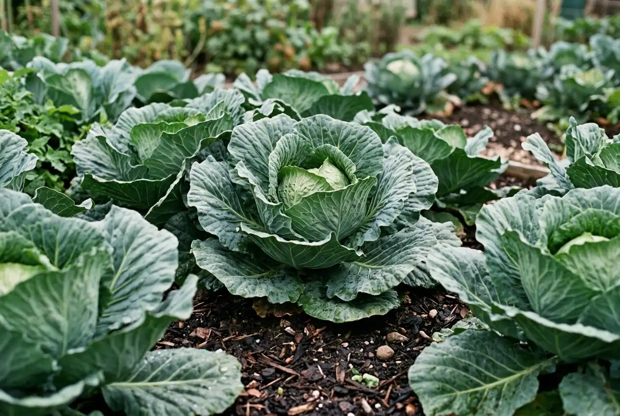 Kohl als Starkzehrer im Gartenbeet